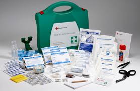 First aid box items