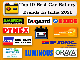 Top 10 car battery brands in India 2021